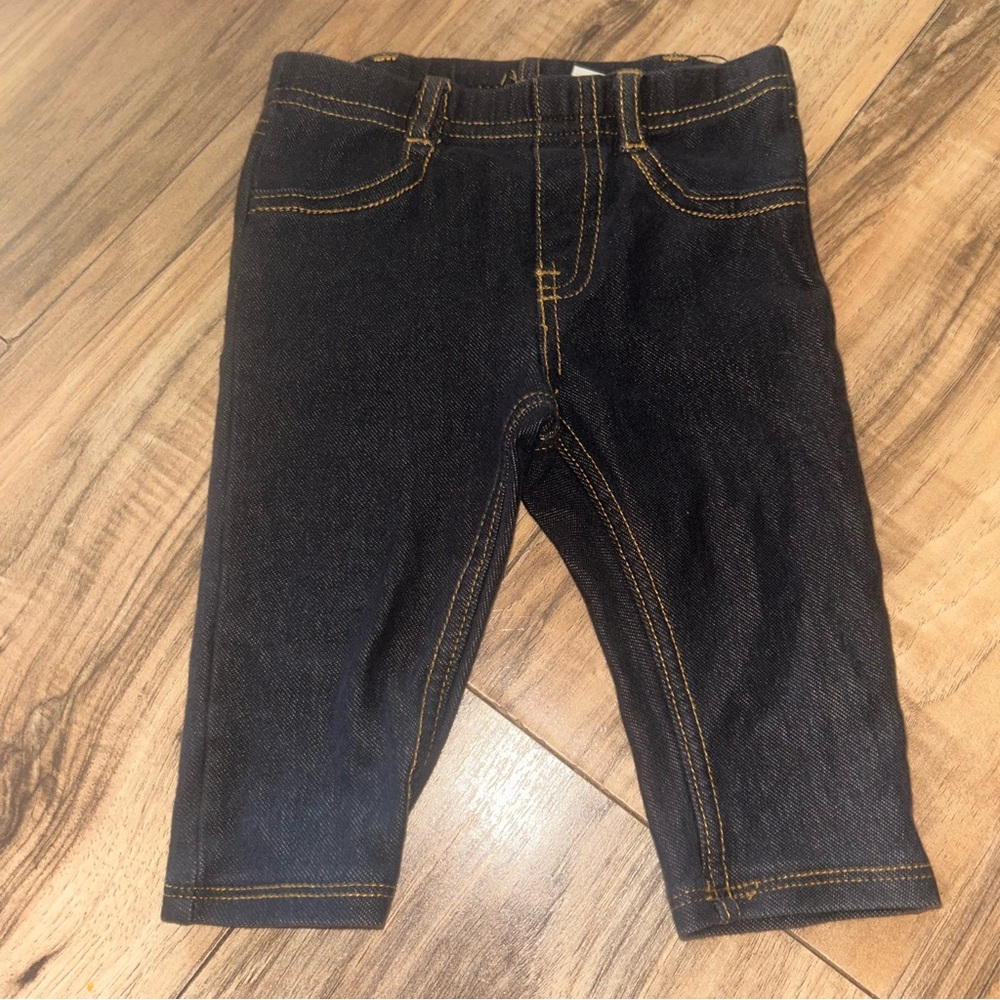 The Children's Place 24 MOS Dark Wash Denim Jeggings Pants Toddler Girl Elastic‎